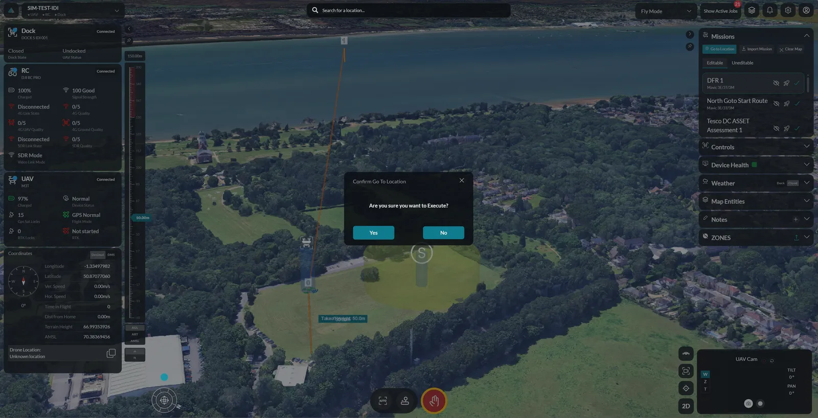 The IDI Fly command dashboard